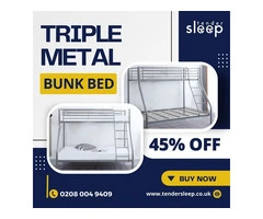 Buy Triple Metal Bunk Bed - Upto 45% OFF