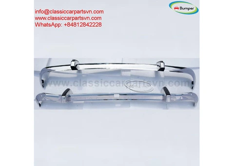 Ford Cortina MK2 bumper with over rider (1966-1970) by stainless steel - 3/4