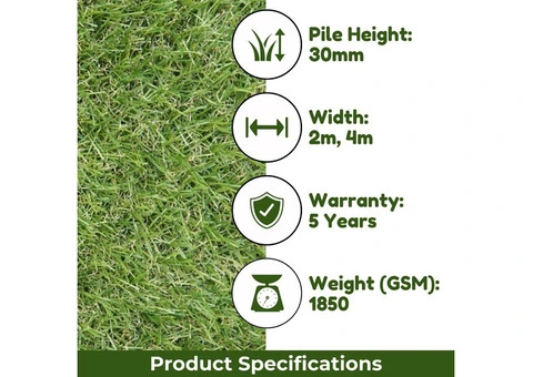 Add Elegance to Your Outdoor Space with Troon 30mm Artificial Grass! - 3/4