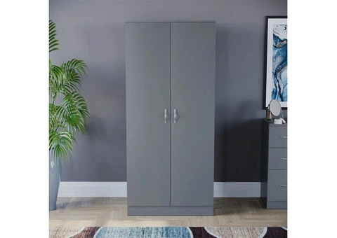 Sleek and Stylish 2 Door Wardrobe. shop now