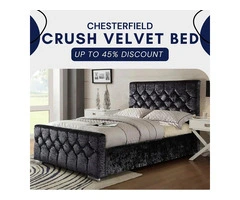 Buy Chesterfield Crushed Velvet Bed - 45% OFF