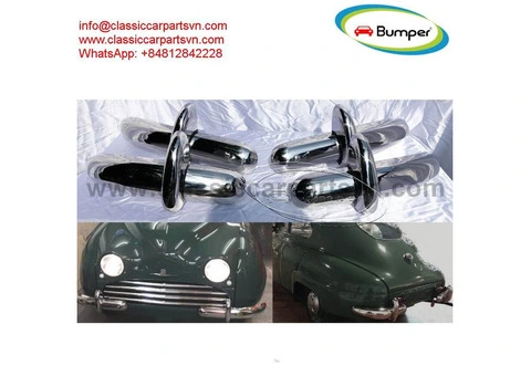 Saab 92 and Saab 92b bumper (1949-1956) in stainless steel - 1/4