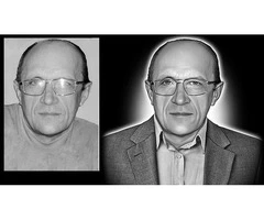 Retouching of photographs for monuments