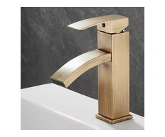 Antique Basin Tap Antique Brass Waterfall Outflow Mixer Bathroom Sink Tap TA0094
