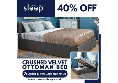 Buy Elo Crushed Velvet Ottoman Storage Bed - Upto 40% OFF