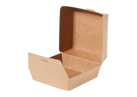Kraft Clamshell Burger Box- Food Packaging Direct - 2/2