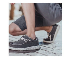 Summer Casual Breathable Lace-Up Canvas Men’s Loafers Shoes,NEW!