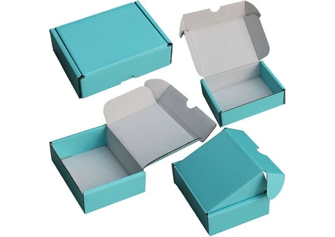 F6 Blue 10 x 6 x 4 inch Postal Boxes – Crystal Mailing