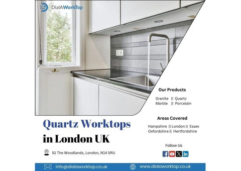 Quartz worktops in London, UK