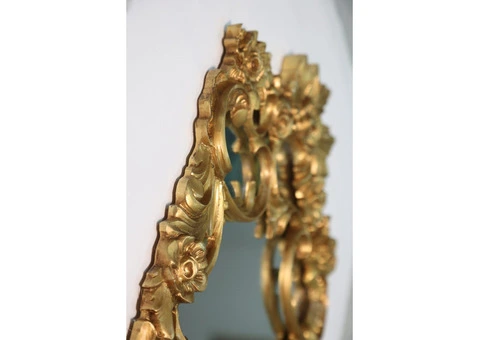 Aiething Victoria Ornate Antique Large Brass Wall Mirror UK - 5/8