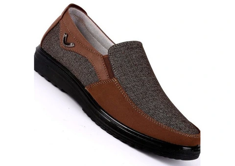 Spring Summer Casual Loafers Flat Mens Canvas Shoes,NEW! - 1/3