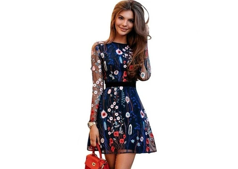 Sexy Cute Club Party Floral Womens Dress,NEW! - 1/3