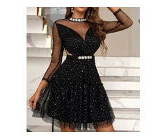 Luxury Sexy Bodycon Club Mesh Womens Dress,NEW!