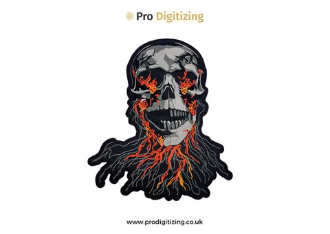 Get the high quality Skeleton Face PVC Patch