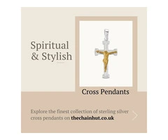 Womens Silver Cross Pendant