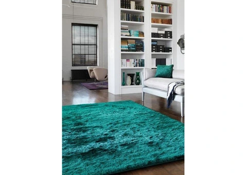 Whisper Rug by Asiatic Carpets in Dark Teal Colour