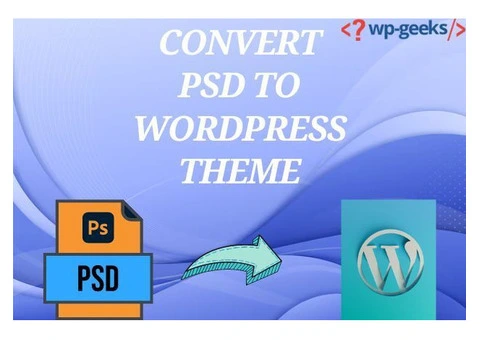 Professional PSD to WordPress Theme Conversion Services by HireWPGeeks