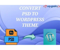 Professional PSD to WordPress Theme Conversion Services by HireWPGeeks