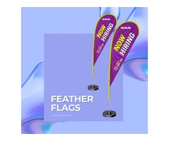 Get High-Quality Feather Flag Printing In Cardiff