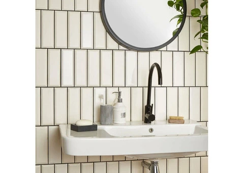 Enhance your Bathroom with TileNow’s Bathroom Tiles UK | Creamy Shine Subway Tile - 2/2