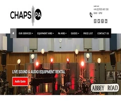 Audio equipment hire London