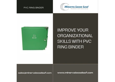 Minerva Loose Leaf: Improve your organizational skills with PVC Ring Binder