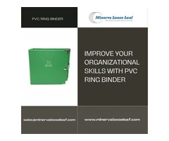 Minerva Loose Leaf: Improve your organizational skills with PVC Ring Binder
