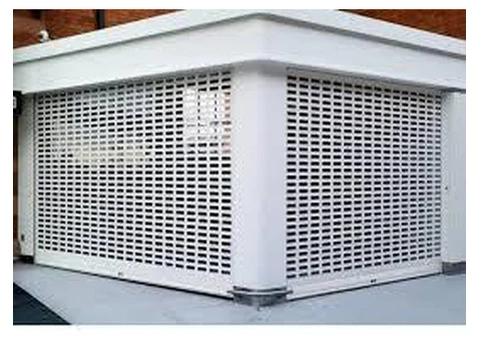 Punched hole shutters for garage doors