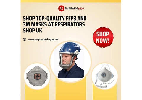 Shop Top-Quality FFP3 and 3M Masks at Respirators Shop UK