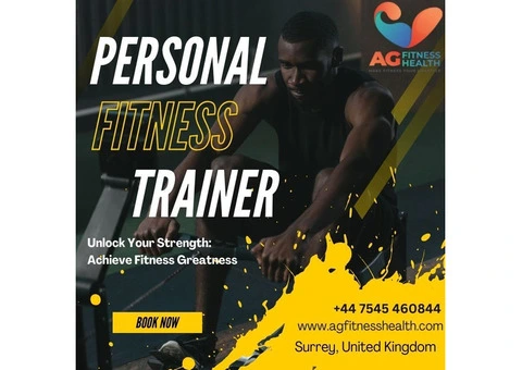 Certified Fitness Trainer in Surrey, UK | AG Fitness & Health - 1/3