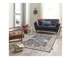 Luxurious Blue Rug for Modern Homes - Bedding Mill