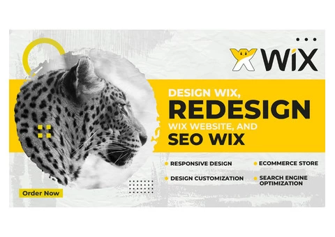 Design wix, redesign wix website, and SEO wix
