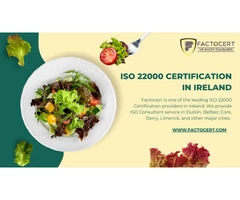 ISO 22000 Certification in Ireland