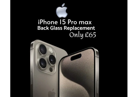 Apple iPhone 15 Pro Max Back Glass Replacement