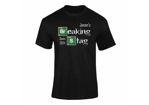 Personalised Bad Breaking Stag T-Shirt
