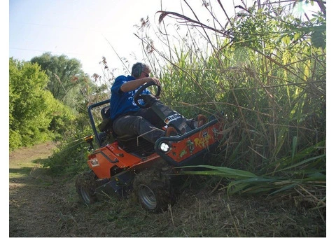 Ride-On Mower for Steep Slopes - Ultimate Stability and Performance!