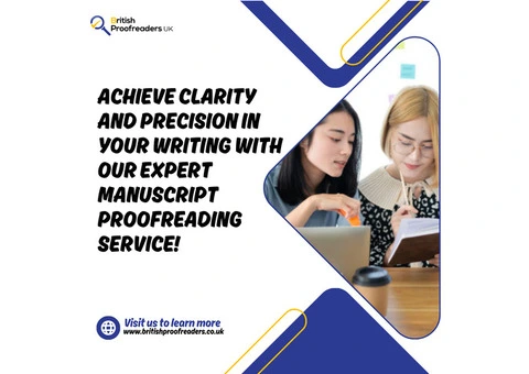 Get professional manuscript proofreading service in the UK