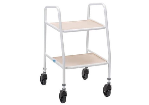 Here you will find wheeled kitchen trolleys, used for easy transportation of food and drink.