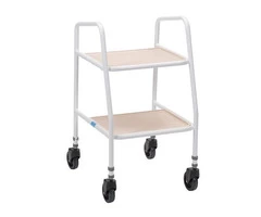 Here you will find wheeled kitchen trolleys, used for easy transportation of food and drink.