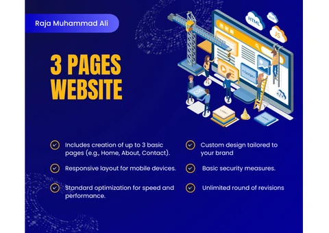 3 Page WordPress Website