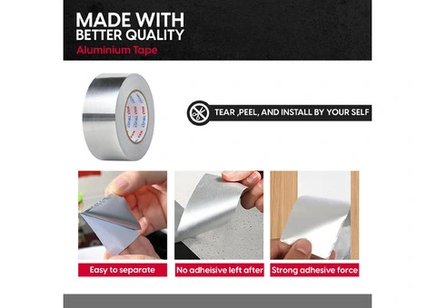Heavy Duty Strong Aluminium Foil Adhesive Tapes Roll - 7/8