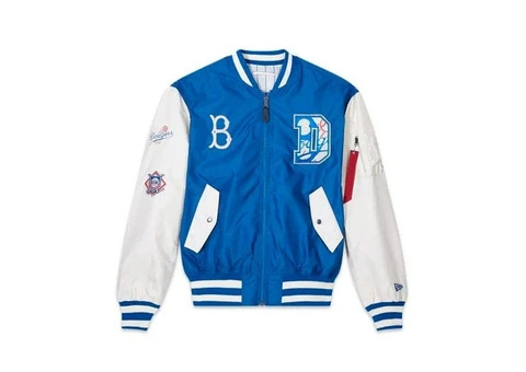 Jorde Calf Men’s Baseball Brooklyn Dodgers Varsity Jacket