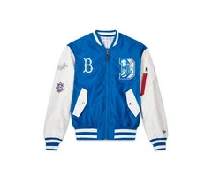 Jorde Calf Men’s Baseball Brooklyn Dodgers Varsity Jacket