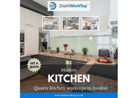Quartz kitchen worktops in London | DialAWorkTop