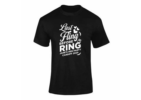 Personalised Last Night Before Ring Hen T-Shirt