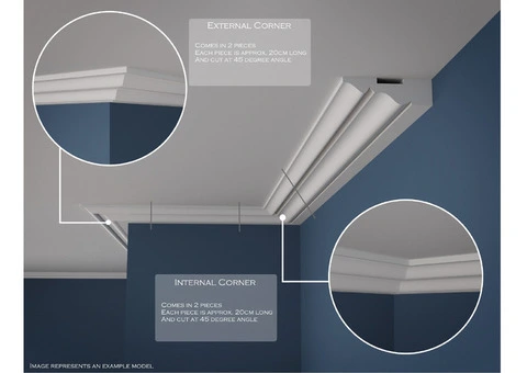COVING LED Lighting CORNICE / Internal and External mouldings / premium home decor DIY - 8/10