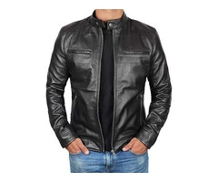 Jorde Calf Men’s Casual Real Lambskin Leather Jacket
