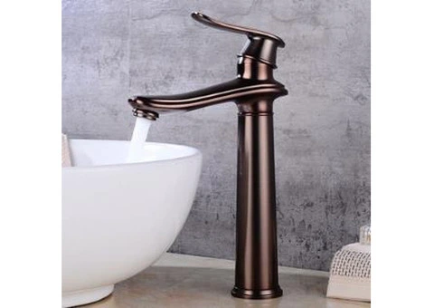 Traditional Style Oil Rubbed Bronze Finish Bathroom Sink Tap T0404OR - 1/5