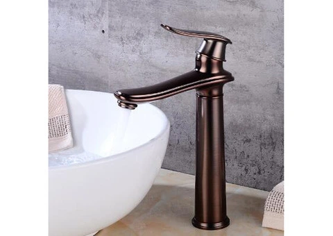 Traditional Style Oil Rubbed Bronze Finish Bathroom Sink Tap T0404OR - 2/5