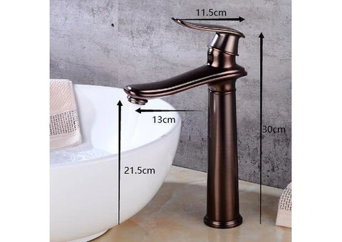 Traditional Style Oil Rubbed Bronze Finish Bathroom Sink Tap T0404OR - 5/5